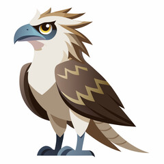 eagle cartoon isolated on white