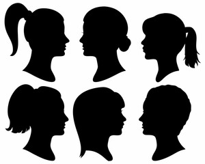 Fototapeta premium silhouette of a woman