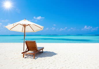Relaxing Summer Day on Tropical Beach
