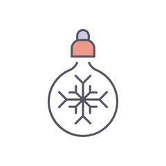 Obraz premium BALL vector icon stock illustration