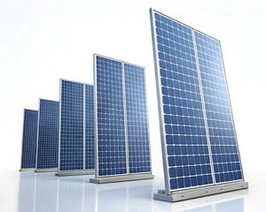 Fototapeta premium Solar Fields in Perfect Geometric Alignment