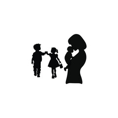 Family  silhouette 