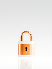 White Lock on White Surface
