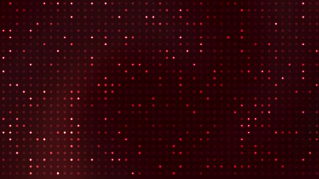 A red dot pattern on a dark background. Suitable for graphic design projects, web backgrounds, or textile prints with a modern touch.