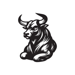 bull head vector