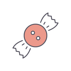 CANDY vector icon stock illustration