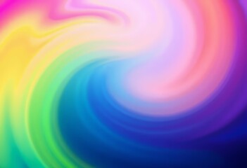 Obraz premium Swirling rainbow gradient, seamless blend of vibrant hues, transition, gradient