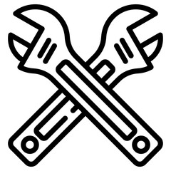 Adjustable spanner icon for labour day, website, application, printing, document, poster design, etc