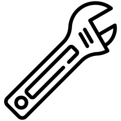 Adjustable spanner icon for labour day, website, application, printing, document, poster design, etc