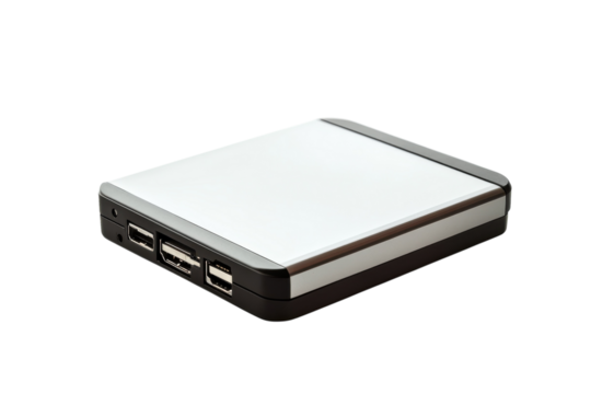 Sleek portable charger with multiple USB ports perfect for travel in contemporary design