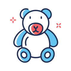 Have a look at this premium outline icon of cute teddy bear