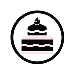 vector cake bakery logo symbol