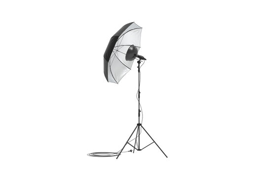 studio light angle view without shadow 3d render