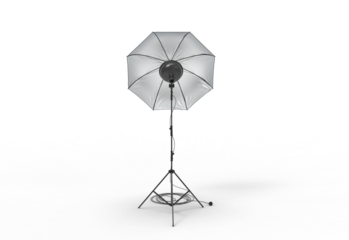 studio light front view with shadow 3d render