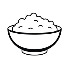 illustration of a bowl of cottage-cheese