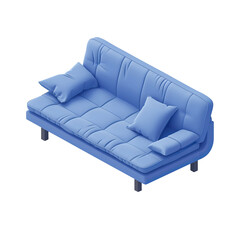 Obraz premium sofa isolated on white background