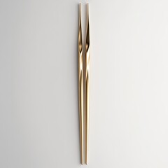 Gold-toned, elegant pair of chopsticks, modern design