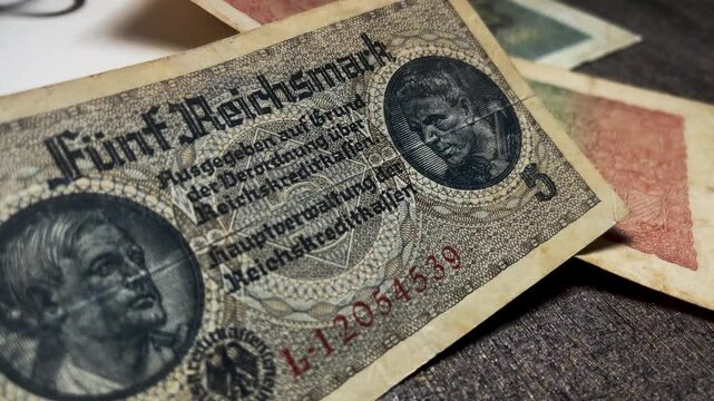 5 reichsmark banknote a historical relic from germany.