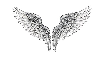 Fototapeta premium winged heart tattoo