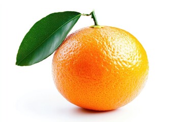 Fresh Orange with Leaf