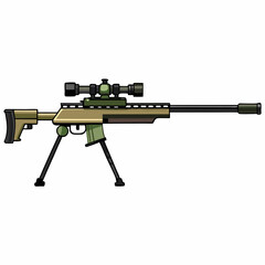 assault rifle vector