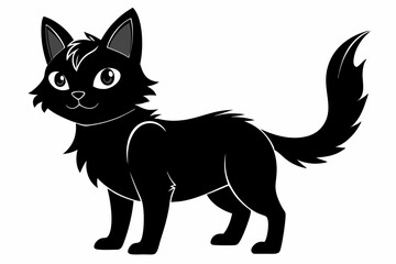 coloring page silhouette black vector