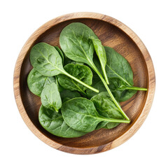 Wooden Round Plate on transparent background