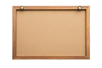 Fototapeta premium Natural wood-framed cork board waiting to be filled with notes, reminders, and creative ideas