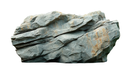Rock formation displaying unique texture nature landscape isolated on transparent background