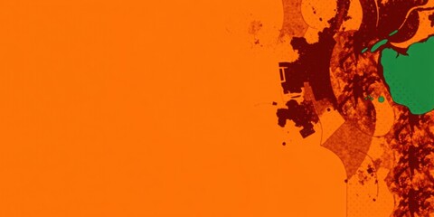 Abstract Orange Red Green Background Texture Design