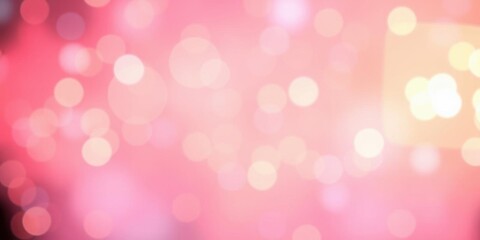 Pink Bokeh Lights Background Soft Romantic Abstract Blur