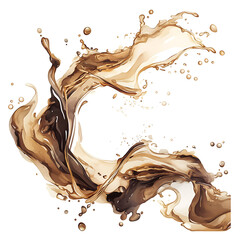 Coffee and accessories concept  illustrations for wallpaper or advertising