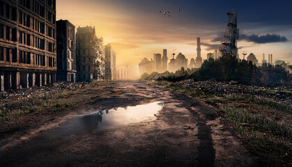 014-007-150-The Silent City – A dystopian novel where a city is abandoned after a nuclear disaster, but  (1)