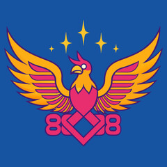vector illustration of an eagle