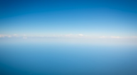 Obraz premium Azure Horizon's Embrace AI Generated