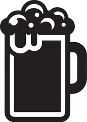 Beer mug silhouette