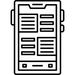 Fototapeta premium Smartphone Icon