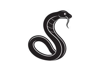 Obraz premium Snake silhouette vector