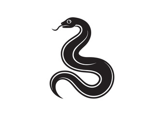 Naklejka premium Snake silhouette vector