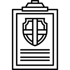 Fototapeta premium Insurance Policy Icon
