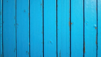 Naklejka premium Distressed blue-painted vertical wood planks, abstract vintage texture , chic, woodgrain, detail