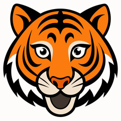 Obraz premium Angry tiger, Sumatran tiger Panthera tigris sumatrae beautiful animal and his portrait