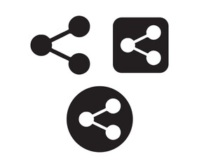 Like, love, comment, share vector icon illustration eps 10