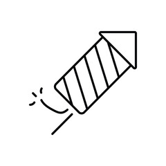 FIREWORKS vector icon stock illustration