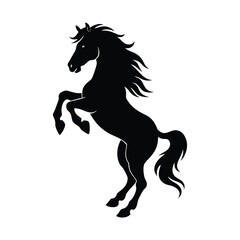 black horse vector illustration