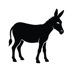 donkey silhouette vector