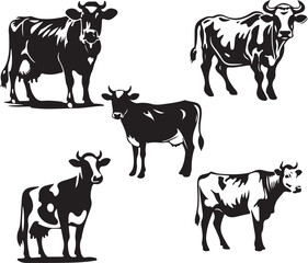 Rustic Chic: Cow Silhouettes for Modern Spaces