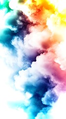 Fototapeta premium Vertical abstract cloud-like textures create a futuristic background for innovative concepts
