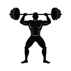 Obraz premium man lifting weights