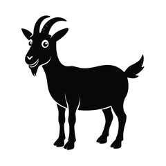 Obraz premium silhouette of a goat